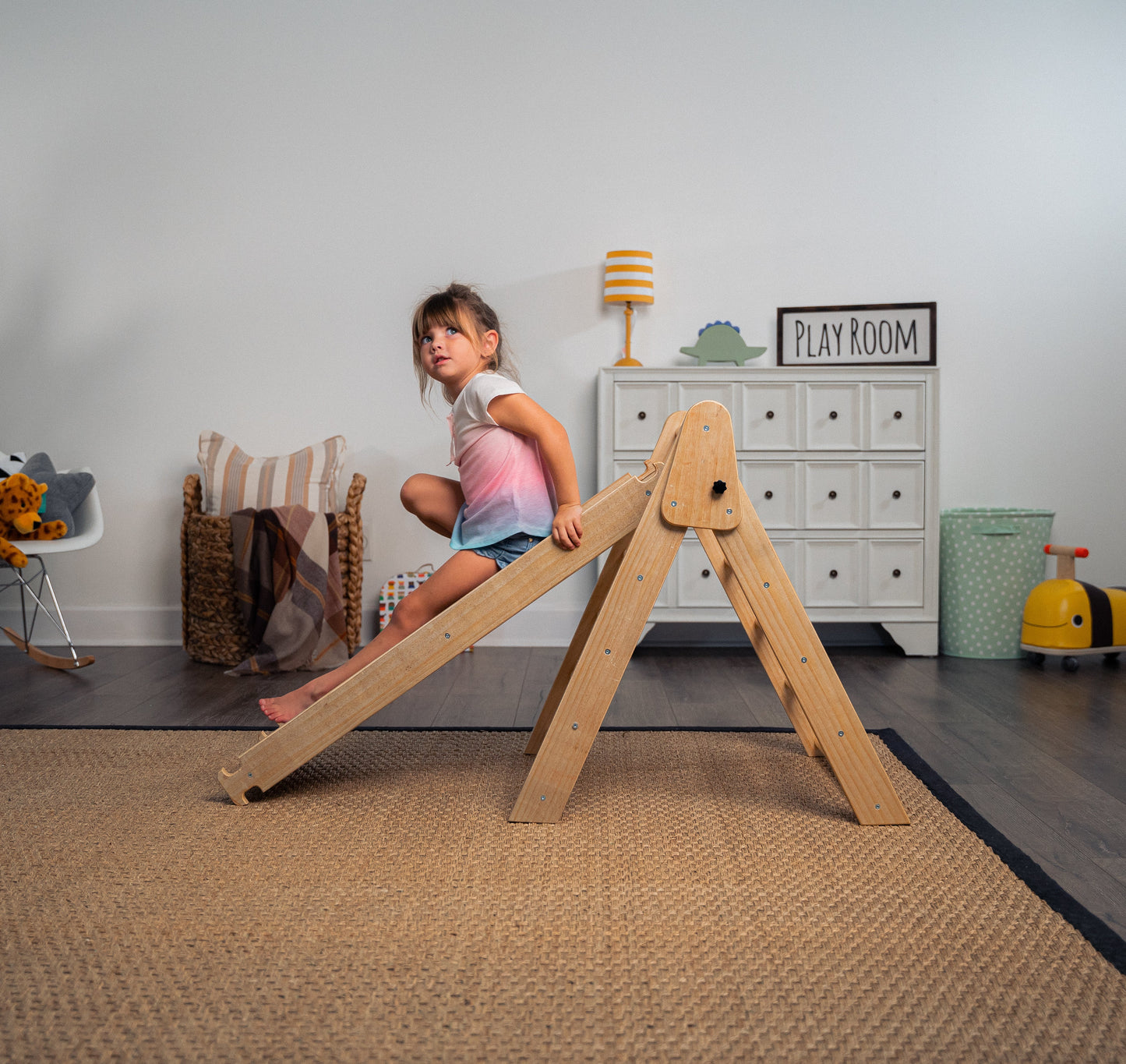 Hazel - Pikler Triangle Ladder & Rocker Set