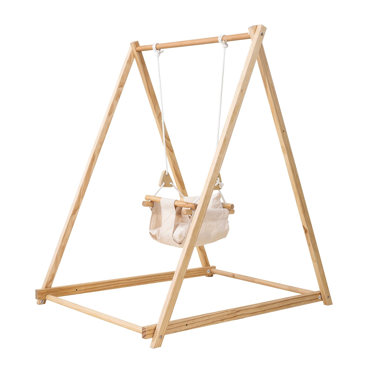 Spruce - Baby and Toddler Foldable Wooden Swing Set