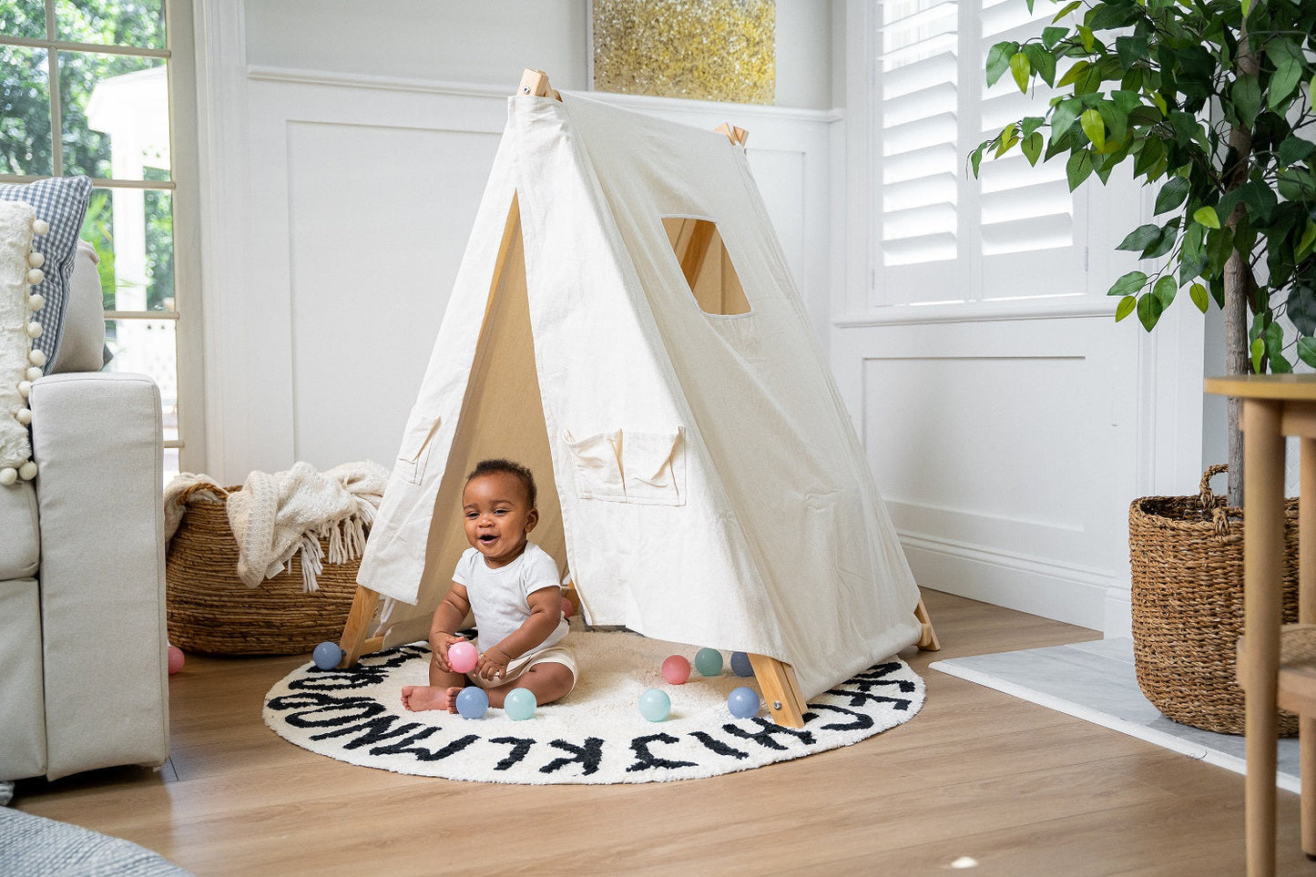 Tent Covering For Avenlur Spruce - Baby and Toddler Foldable Swing Set - Swing Set Sold Separately