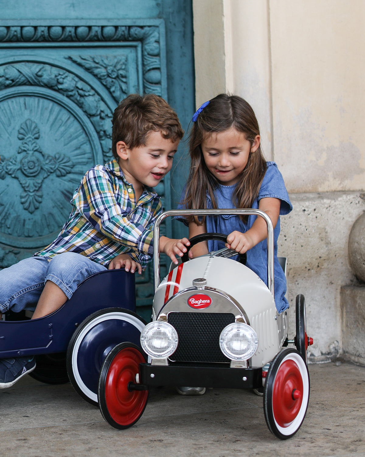 Ride-On Classic Pedal Car White