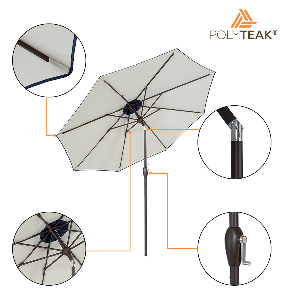 Outdoor/Patio Umbrella 9 ft - Brown Pole