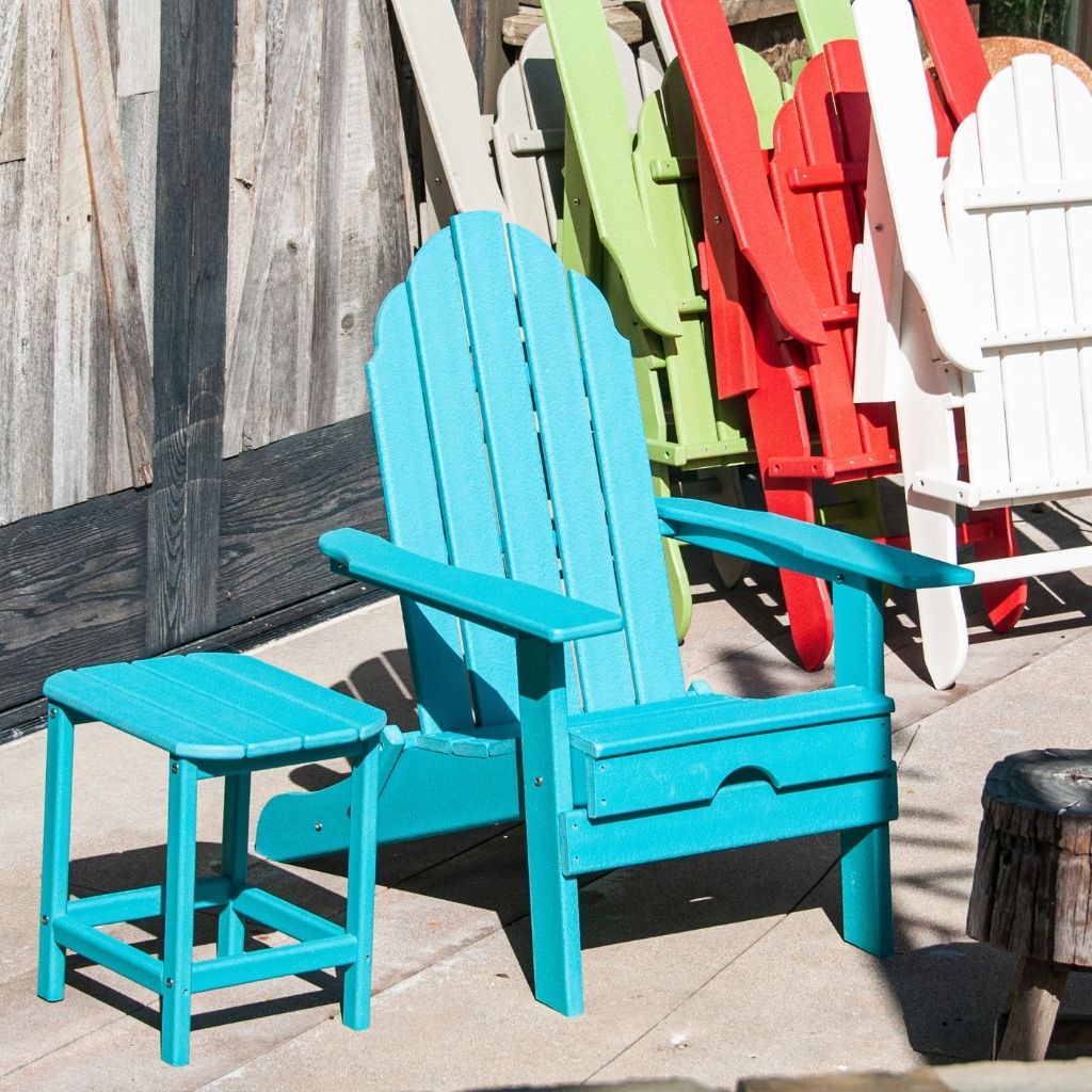 New Tradition Folding Adirondack Chair by ResinTeak