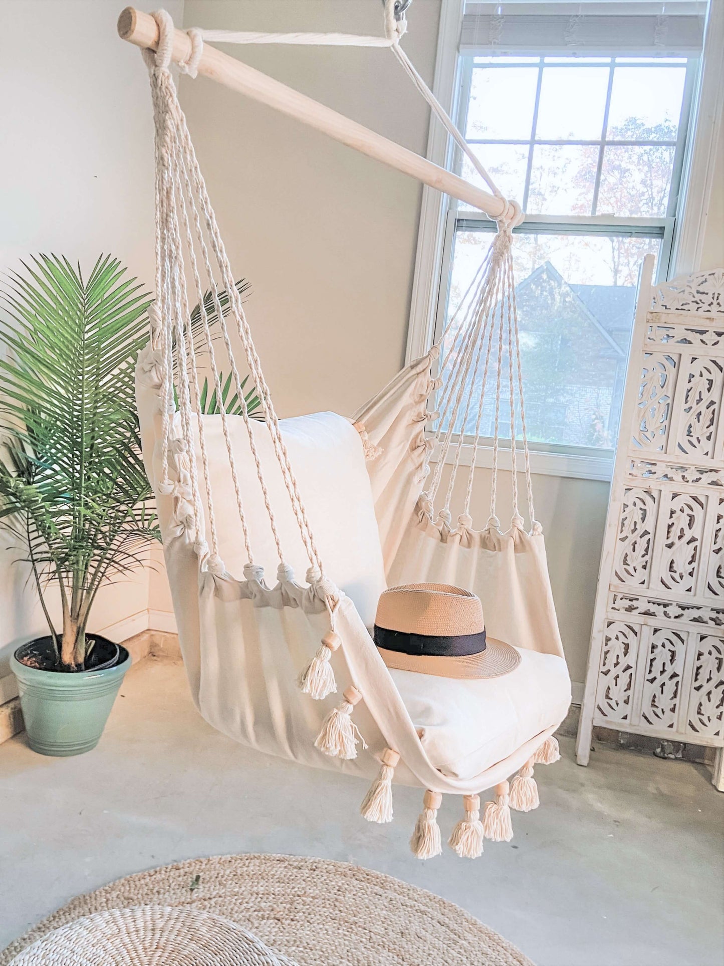 Boho Hammock Chair With Tassels | LOLITA