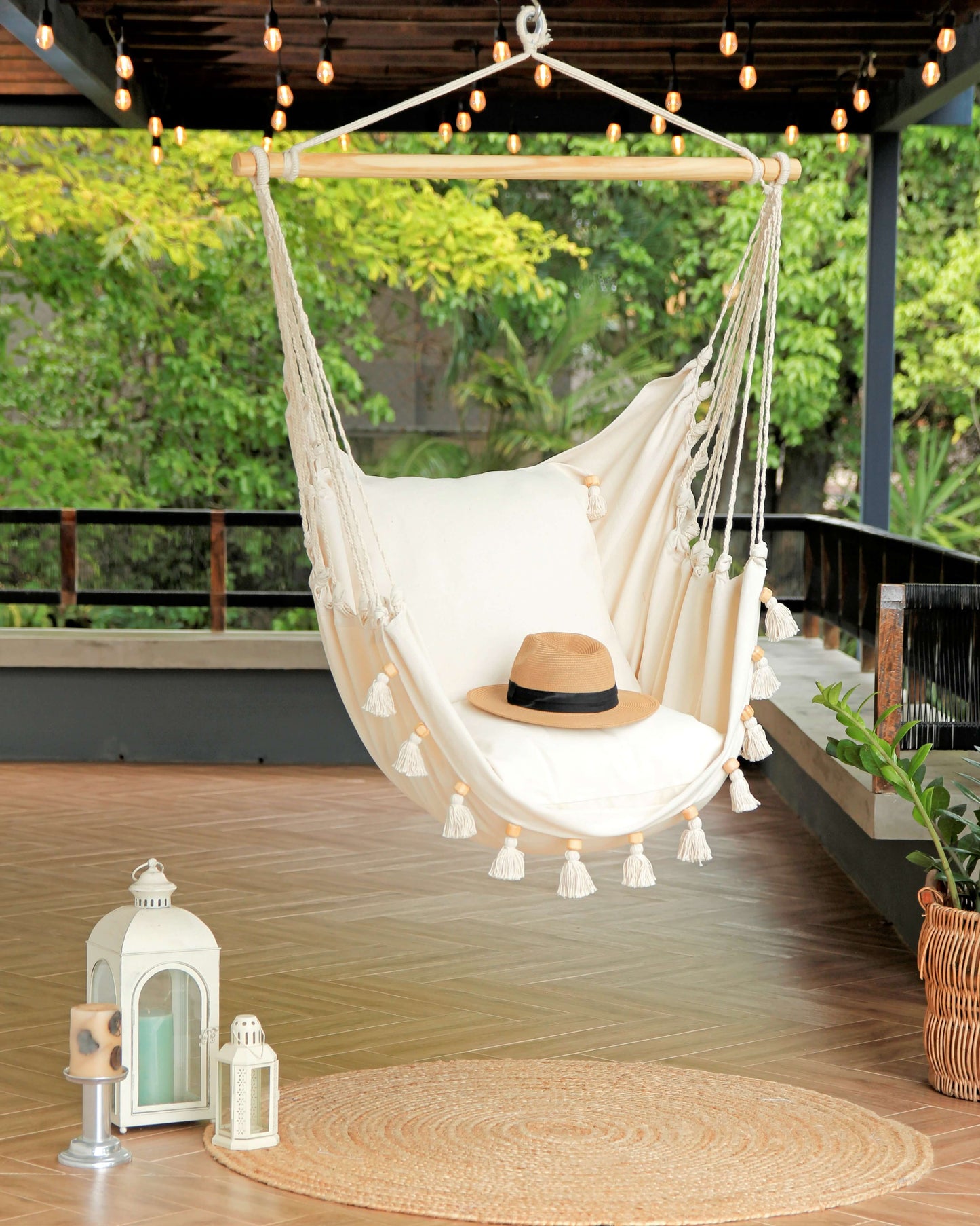 Boho Hammock Chair With Tassels | LOLITA