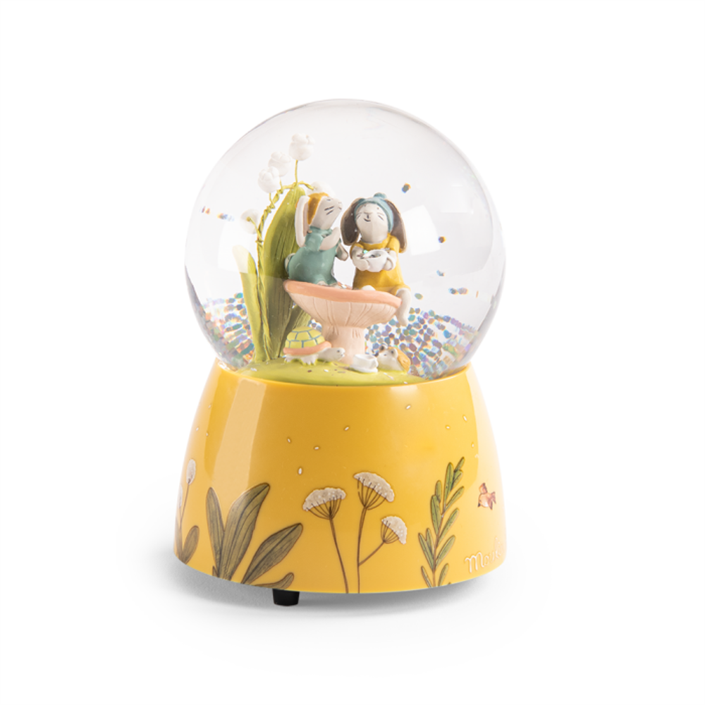 Musical snow globe - Three Little Rabbits - Moulin Roty