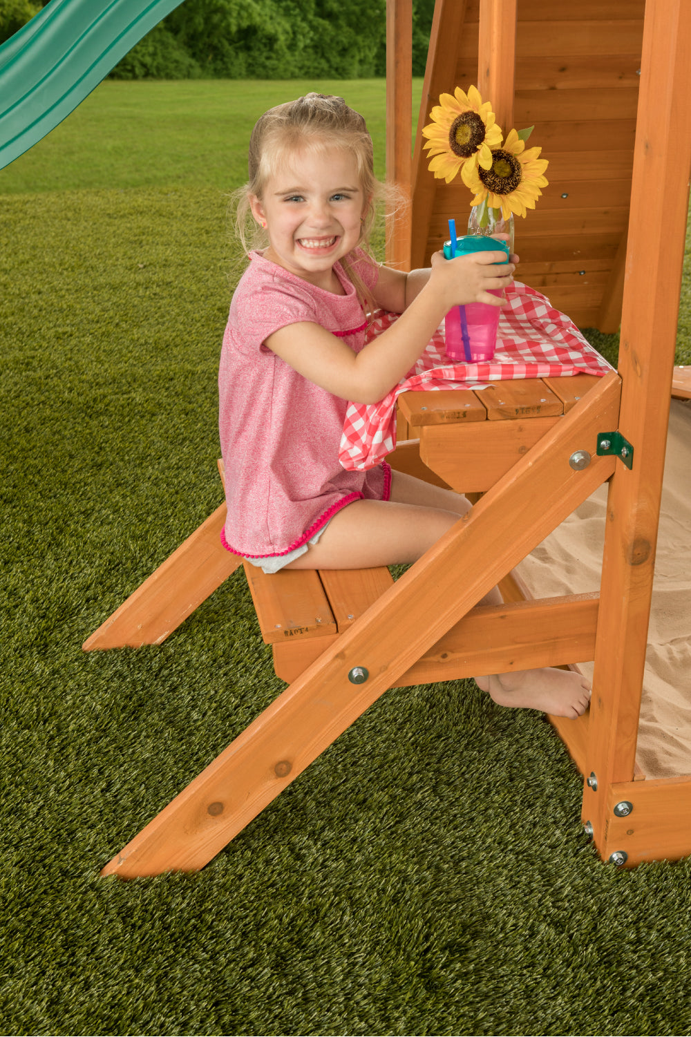 Sky View Wooden Swingset