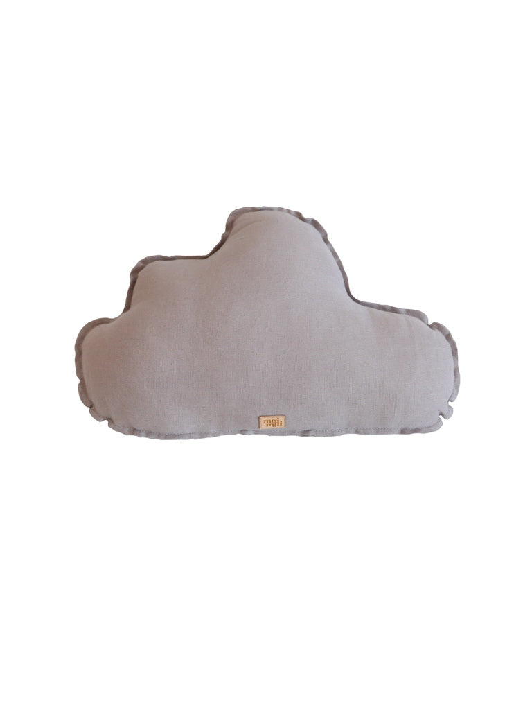 Linen Grey Cloud Pillow