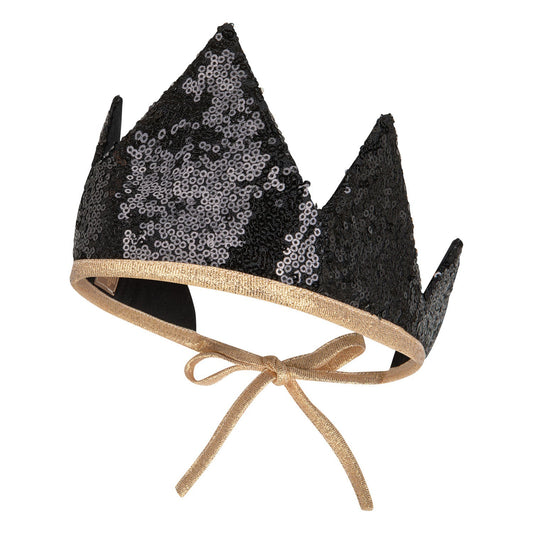 Black Sequins Crown