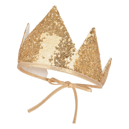 Gold Sequins Crown