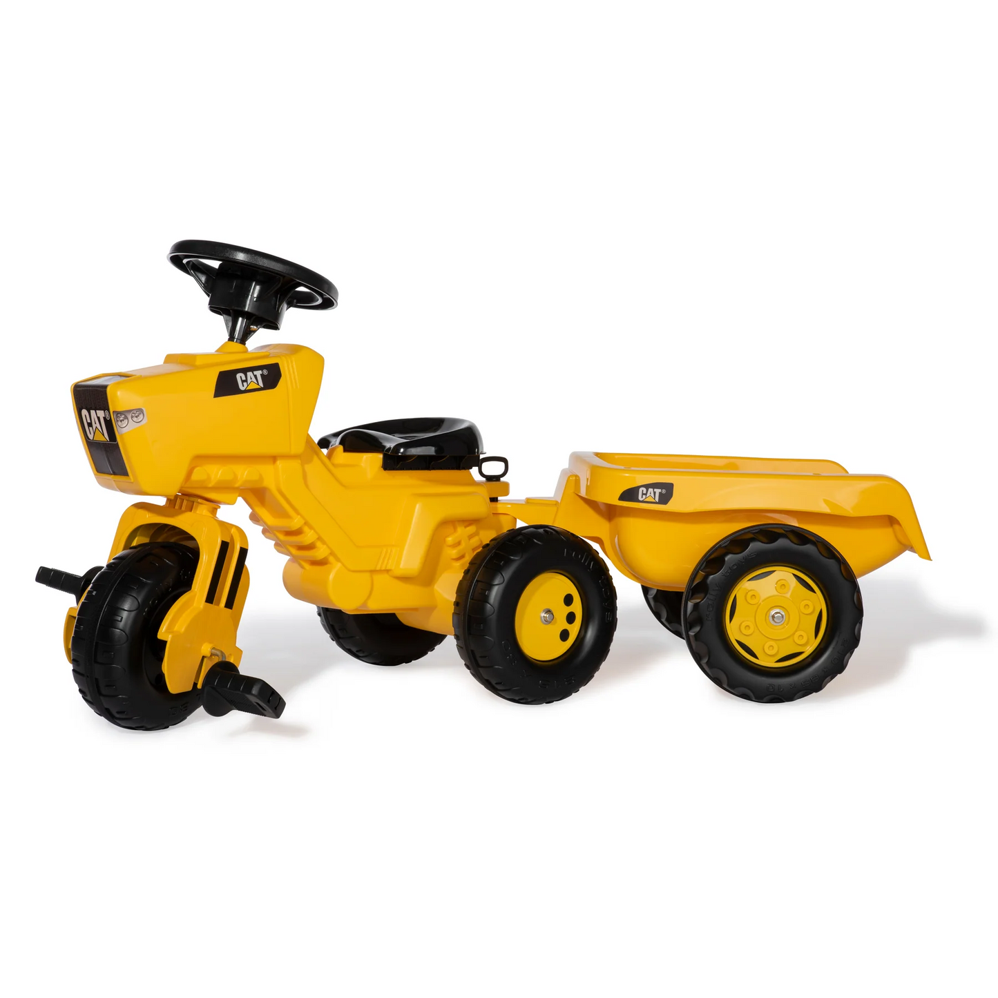 CAT 3-Wheeled Pedal Tractor With Trailer