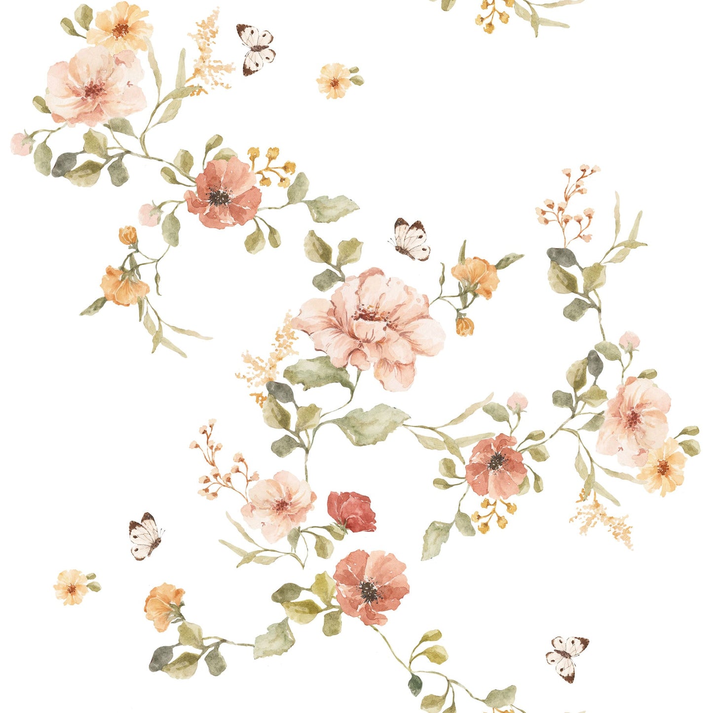 Floral Vintage Wallpaper