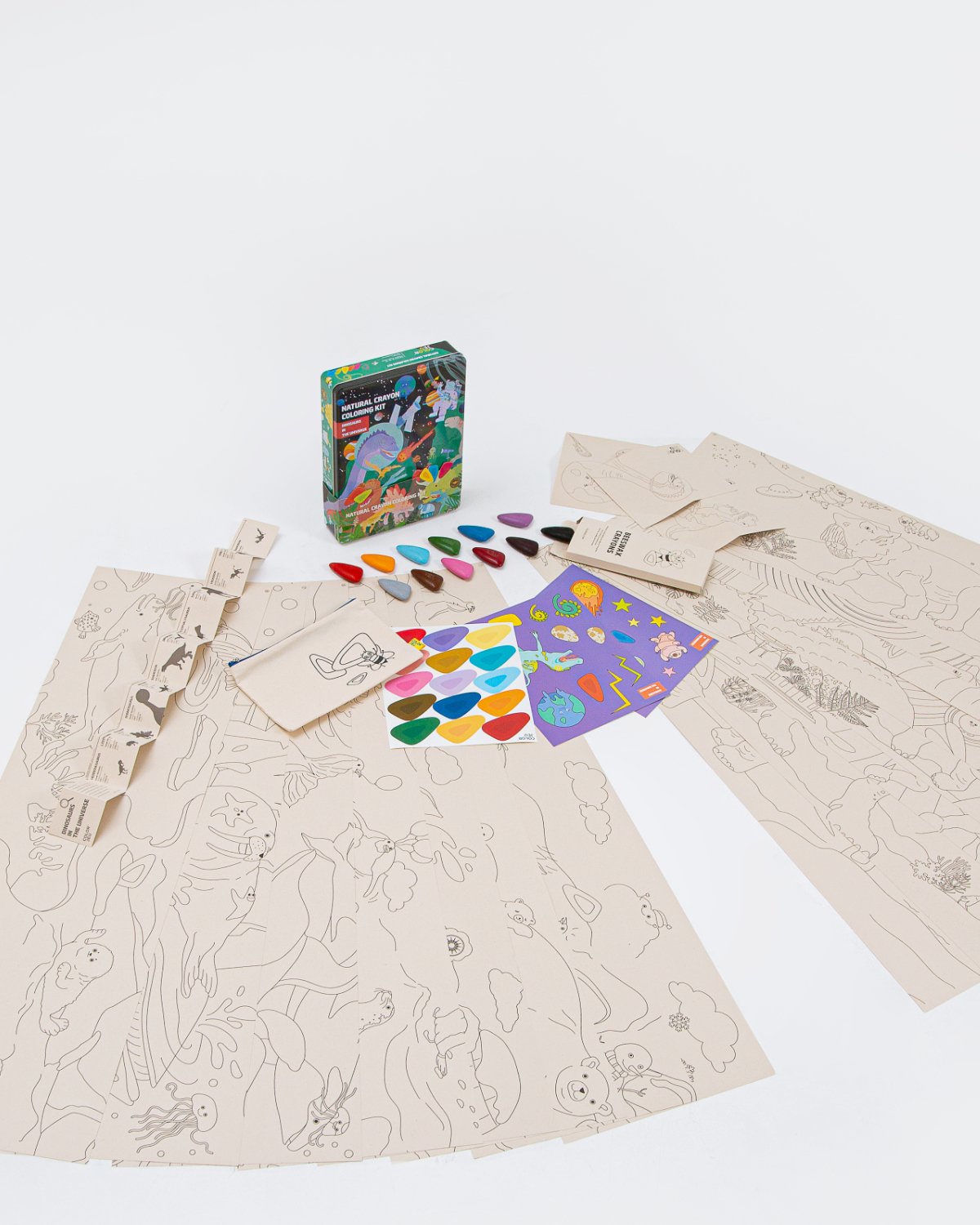 Coloring Kit PARTY SET Dinosaurs in the Universe