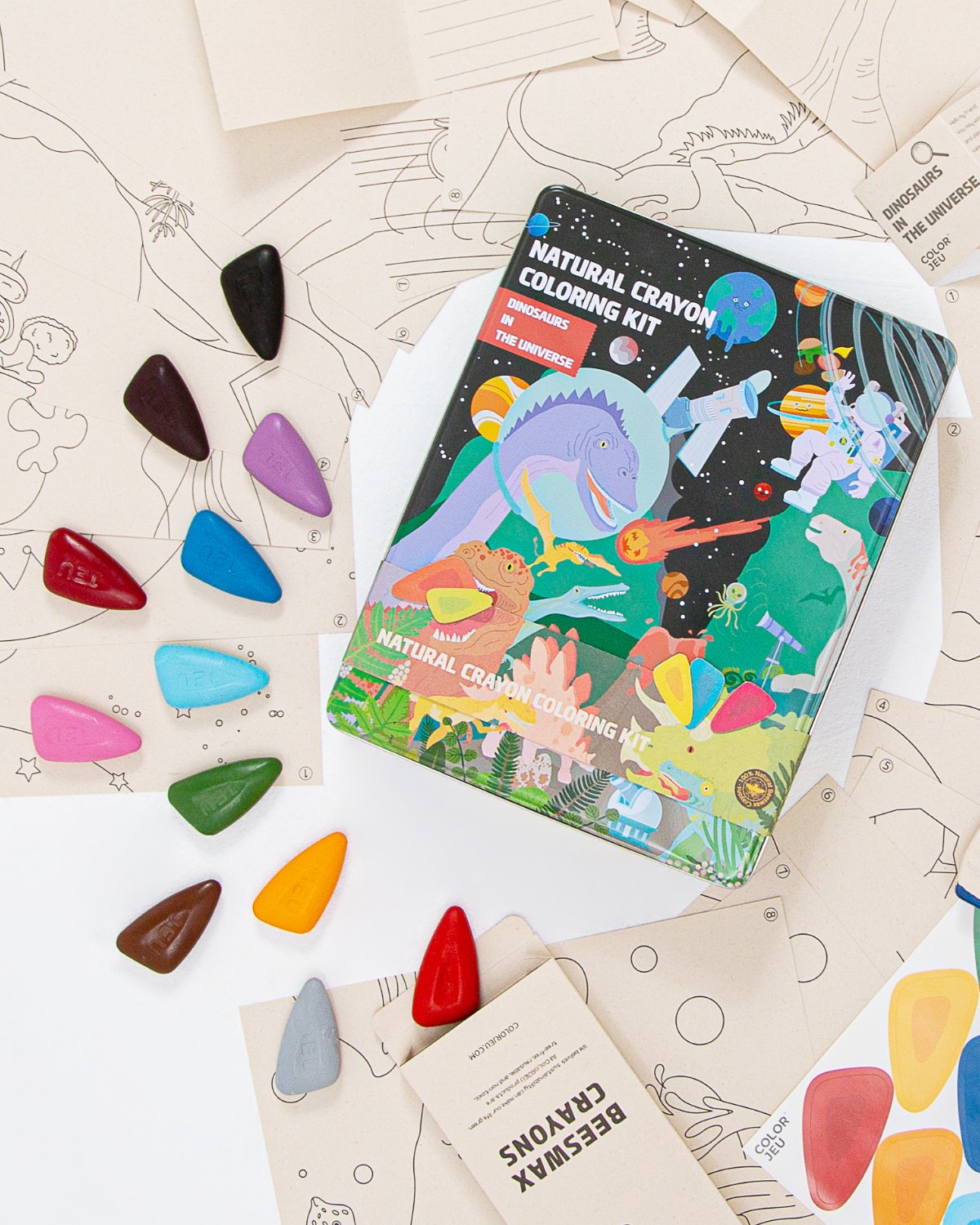 Coloring Kit PARTY SET Dinosaurs in the Universe