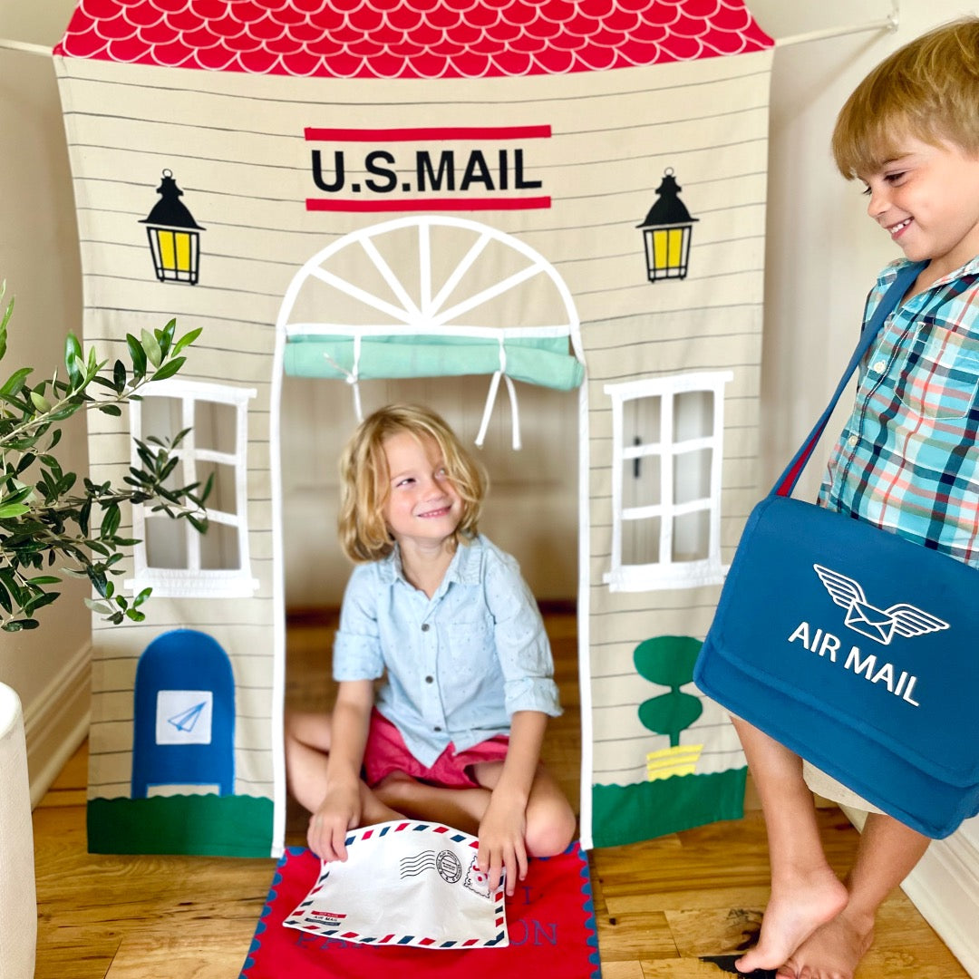 Post Office Doorway Storefront with Mailman's satchel