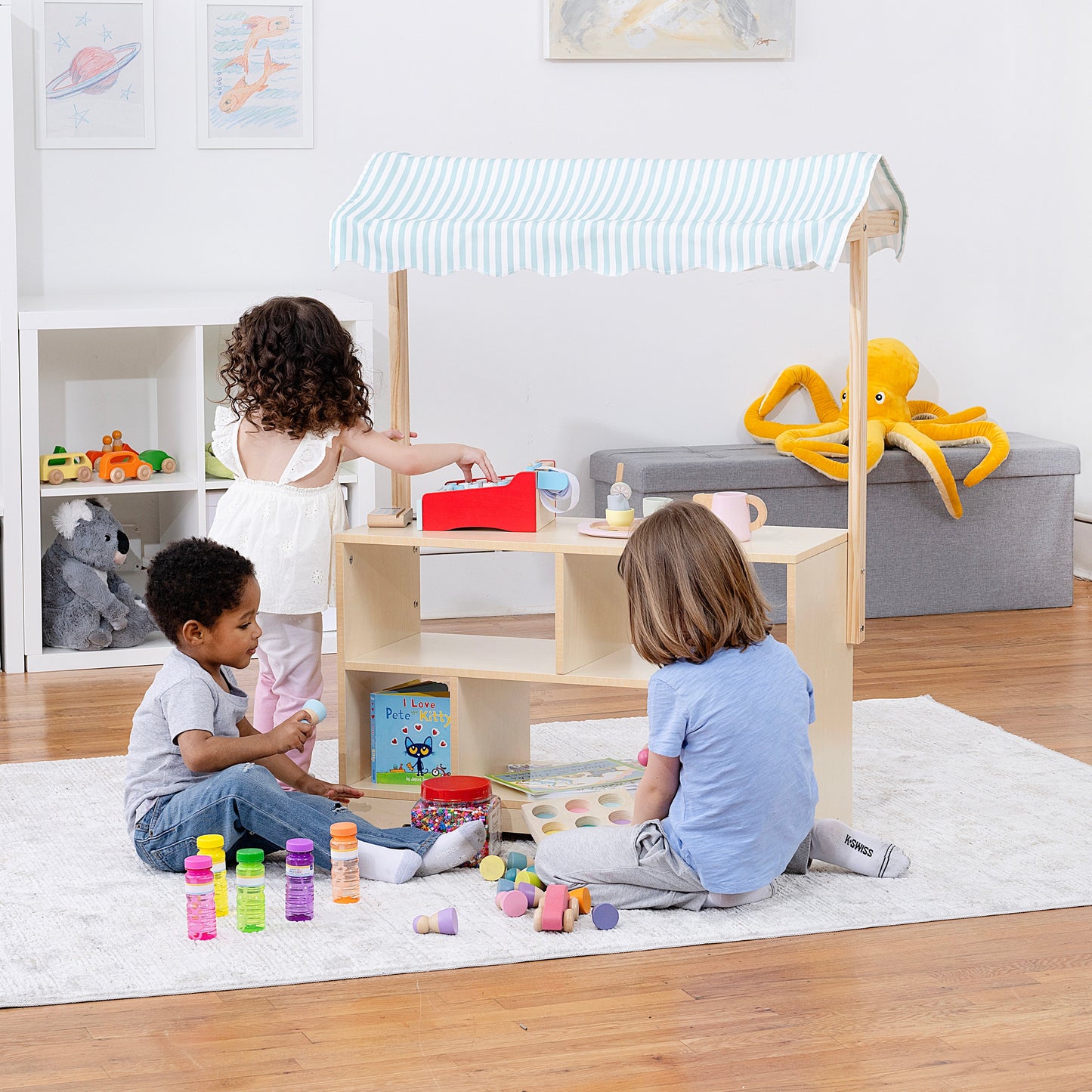 Holly - Wooden Market Shelf and Stand