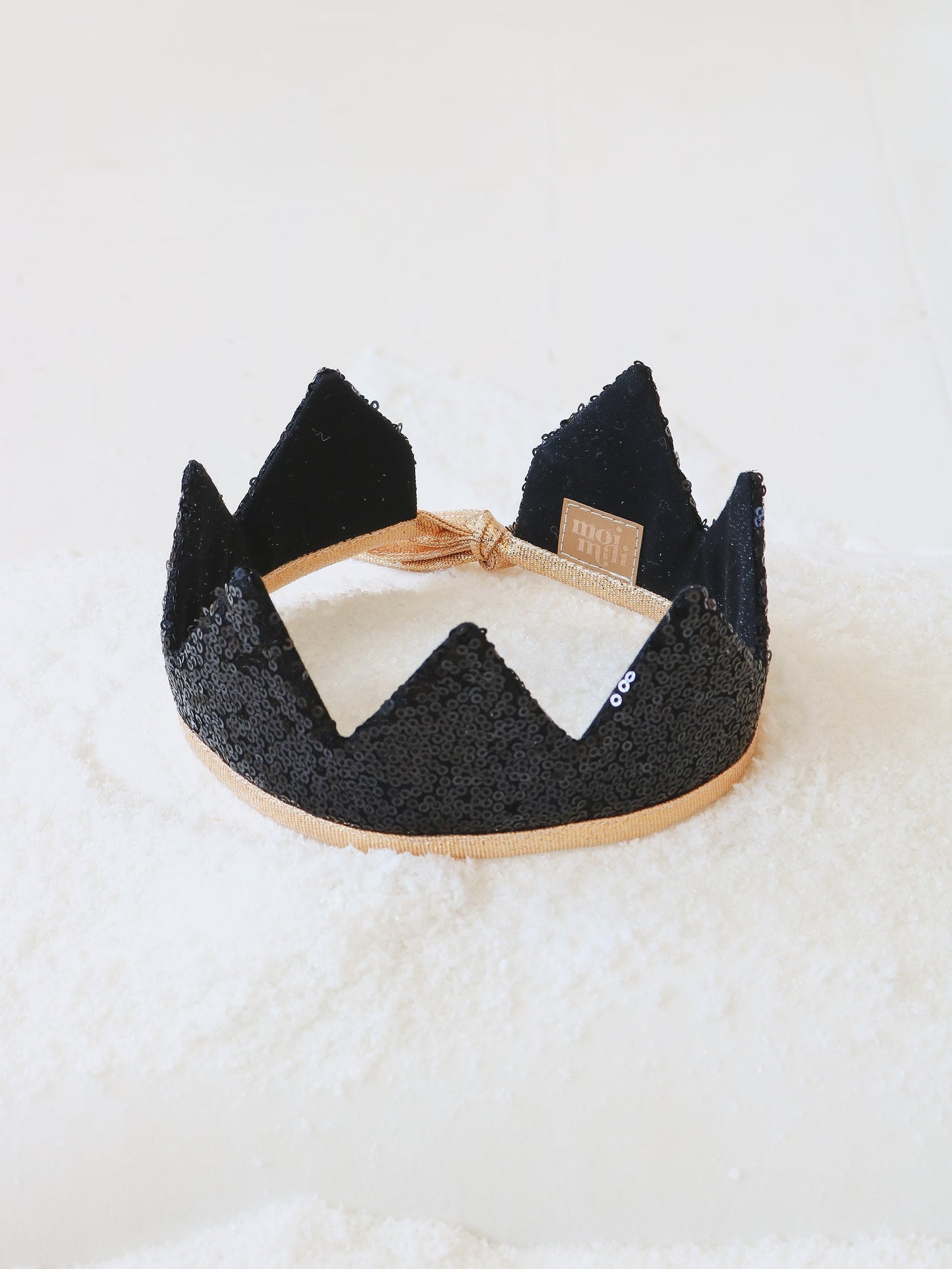 “Black Sequins” Fairy Tale Crown