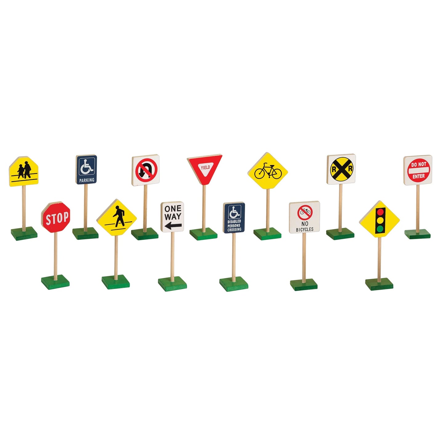 7" Block Play Traffic Signs