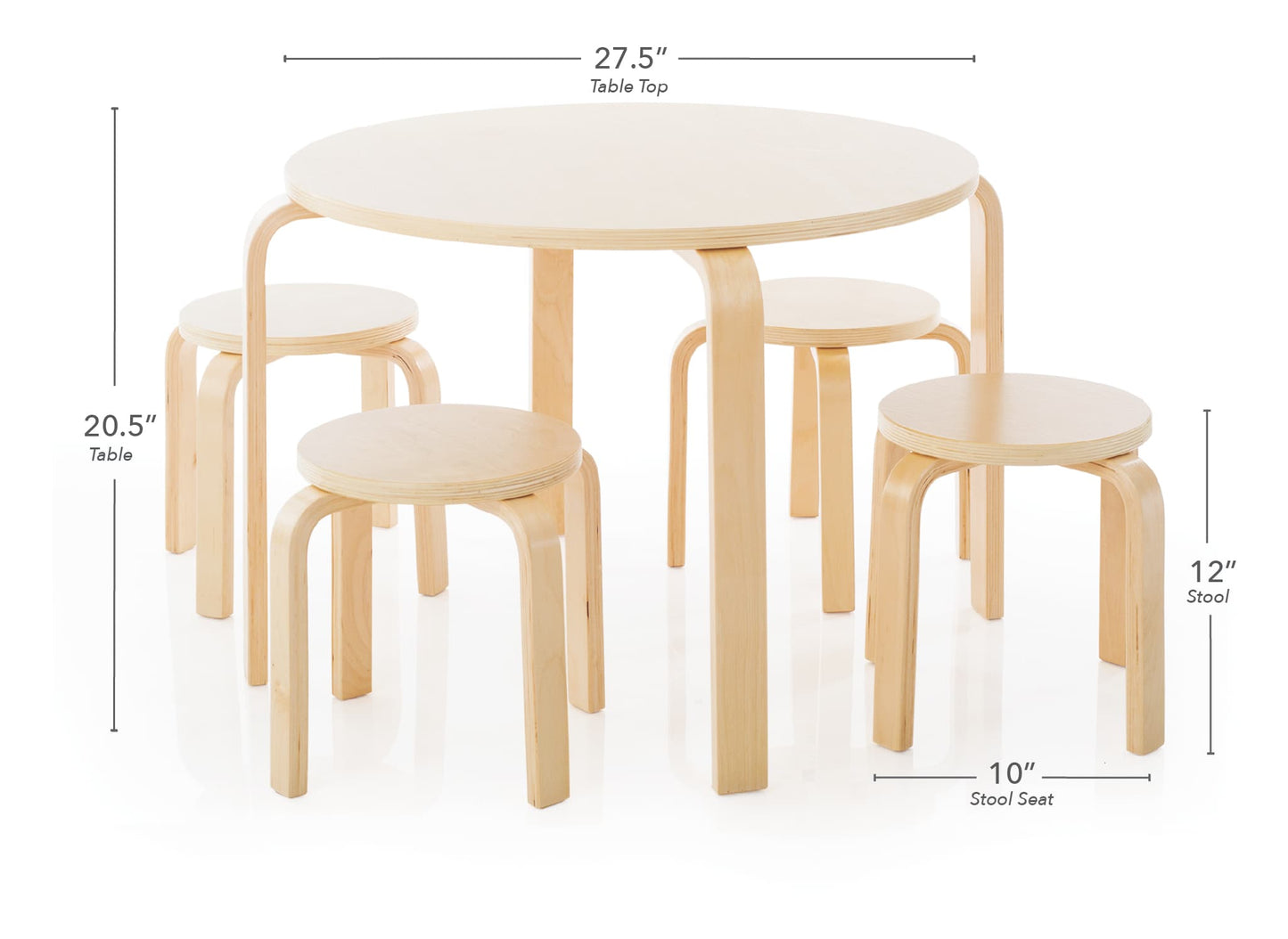 Nordic Toddler Table and Chair Set