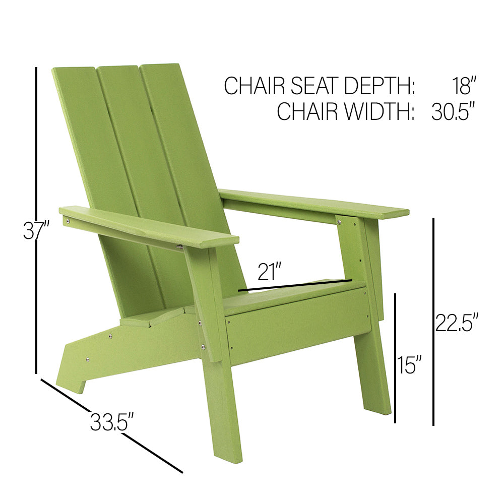 Modern Adirondack Chair by ResinTeak