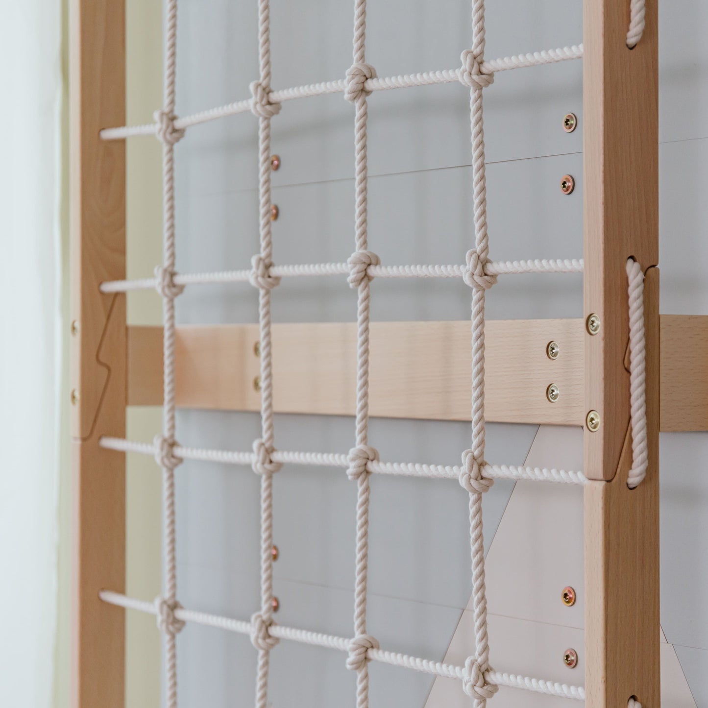 Wood and Hearts 3-in-1 Swedish Ladder Wall Gym for Kids 3+