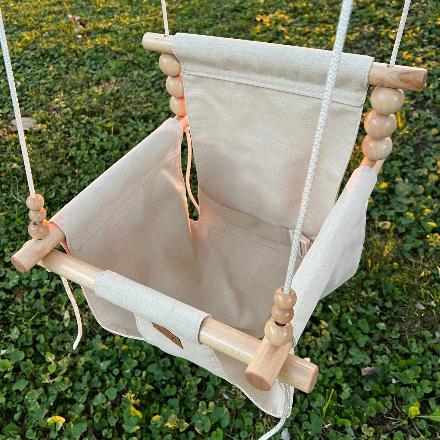 Premium Outdoor High Back Swing Wheat