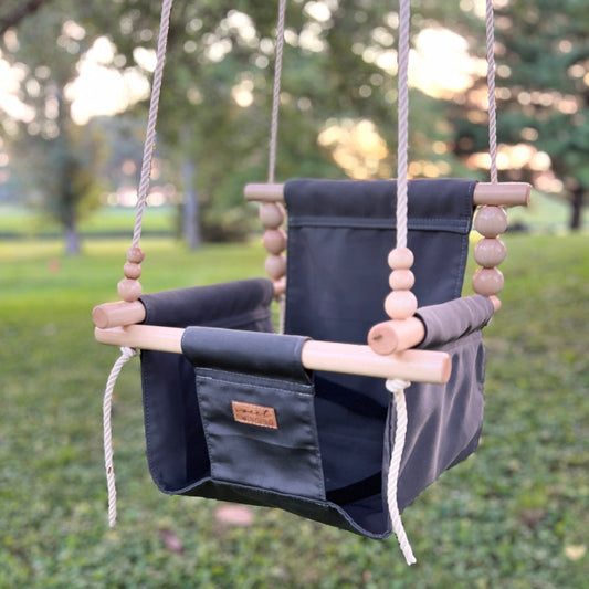 Premium Outdoor High Back Swing Slate