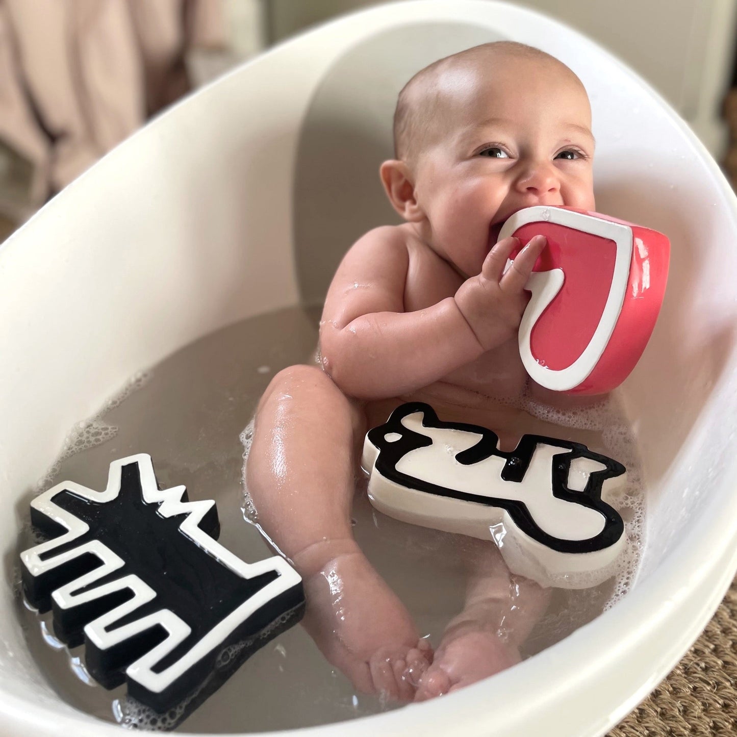 Keith Haring Sensory Bath Toys - Suitable from birth