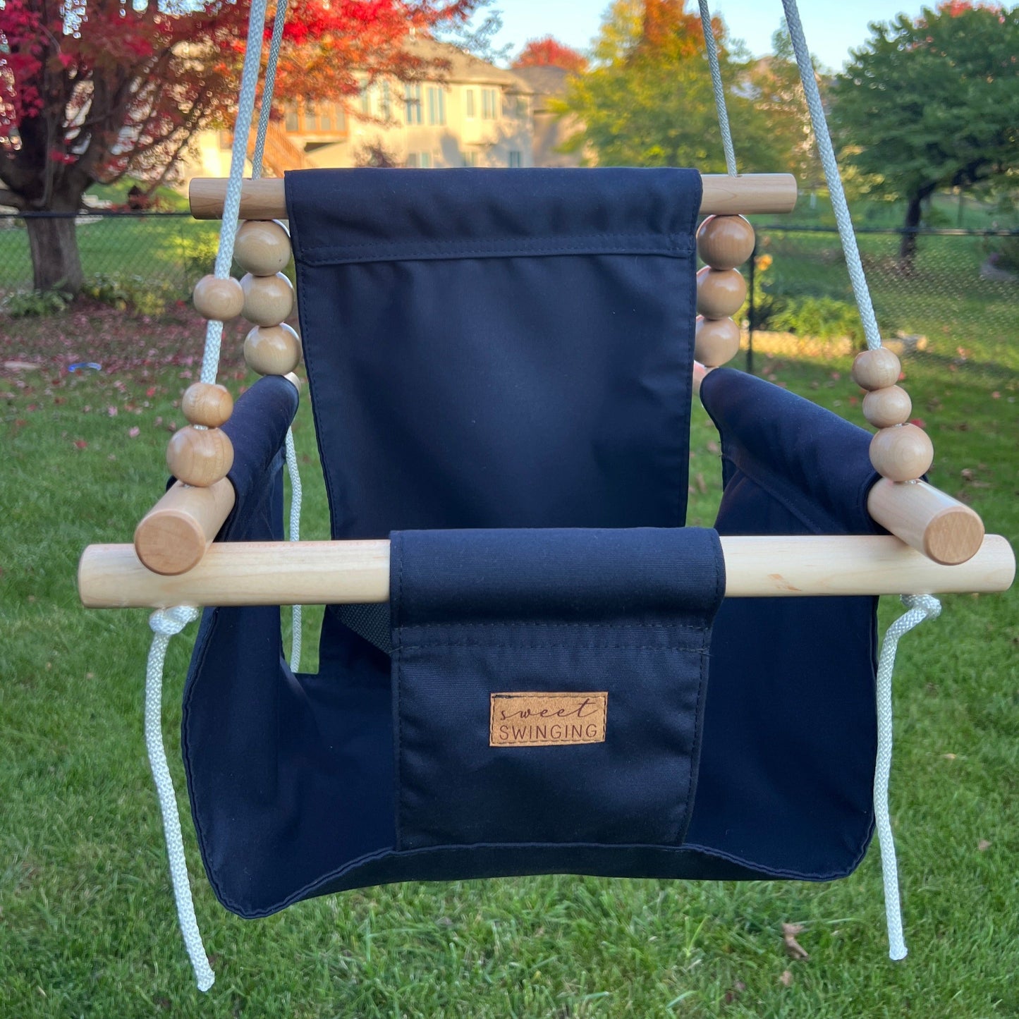 Premium Outdoor High Back Swing Navy