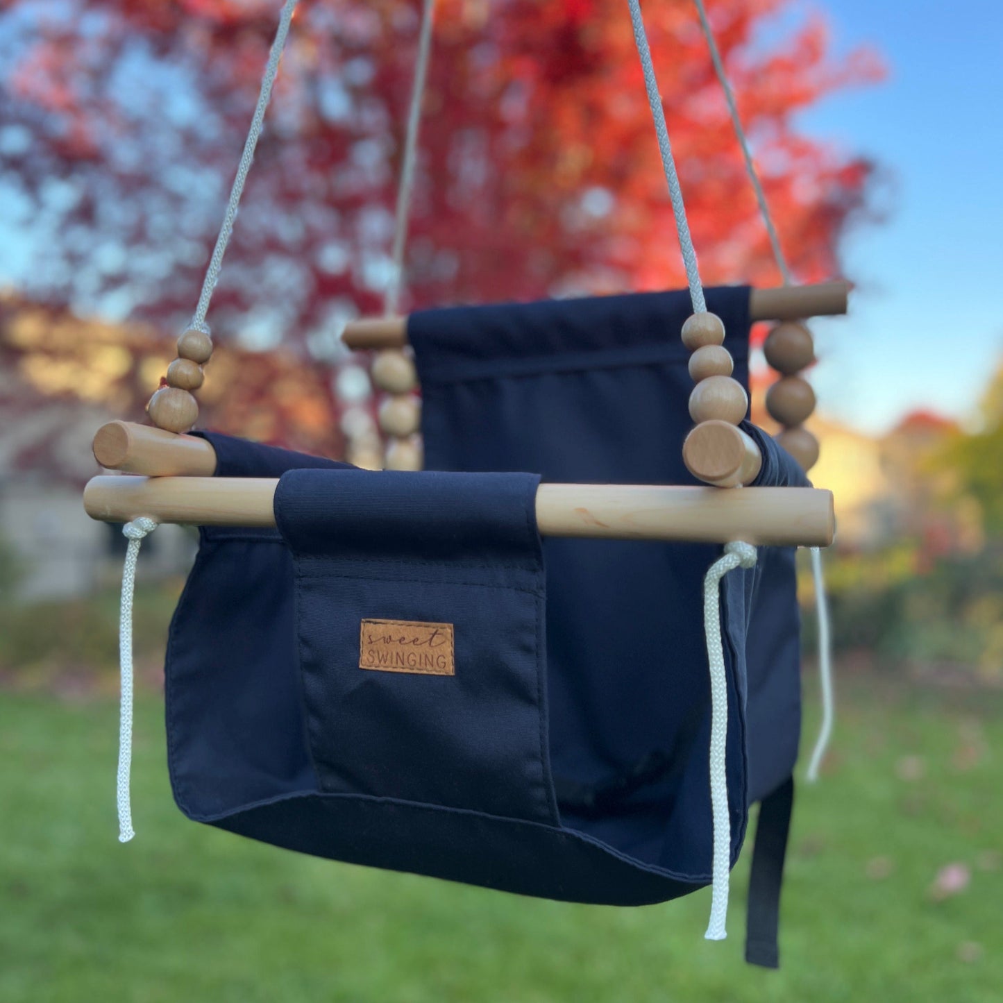 Premium Outdoor High Back Swing Navy