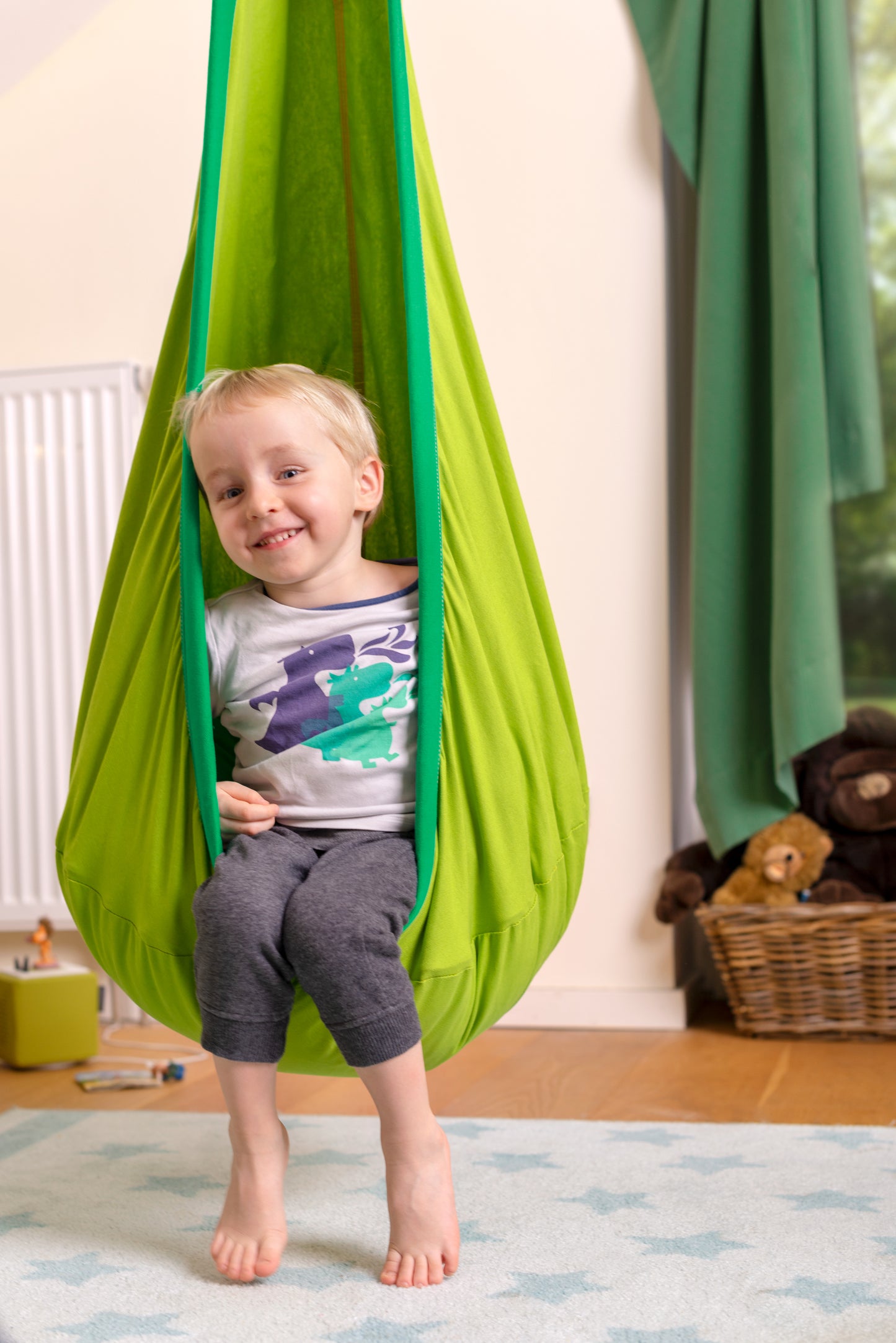 Joki Organic Cotton Kids Hanging Nest with Suspension