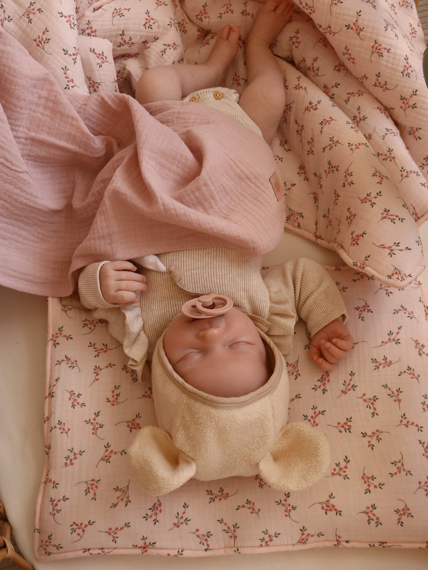 Muslin "Baby Pink" Baby Swaddle Blanket