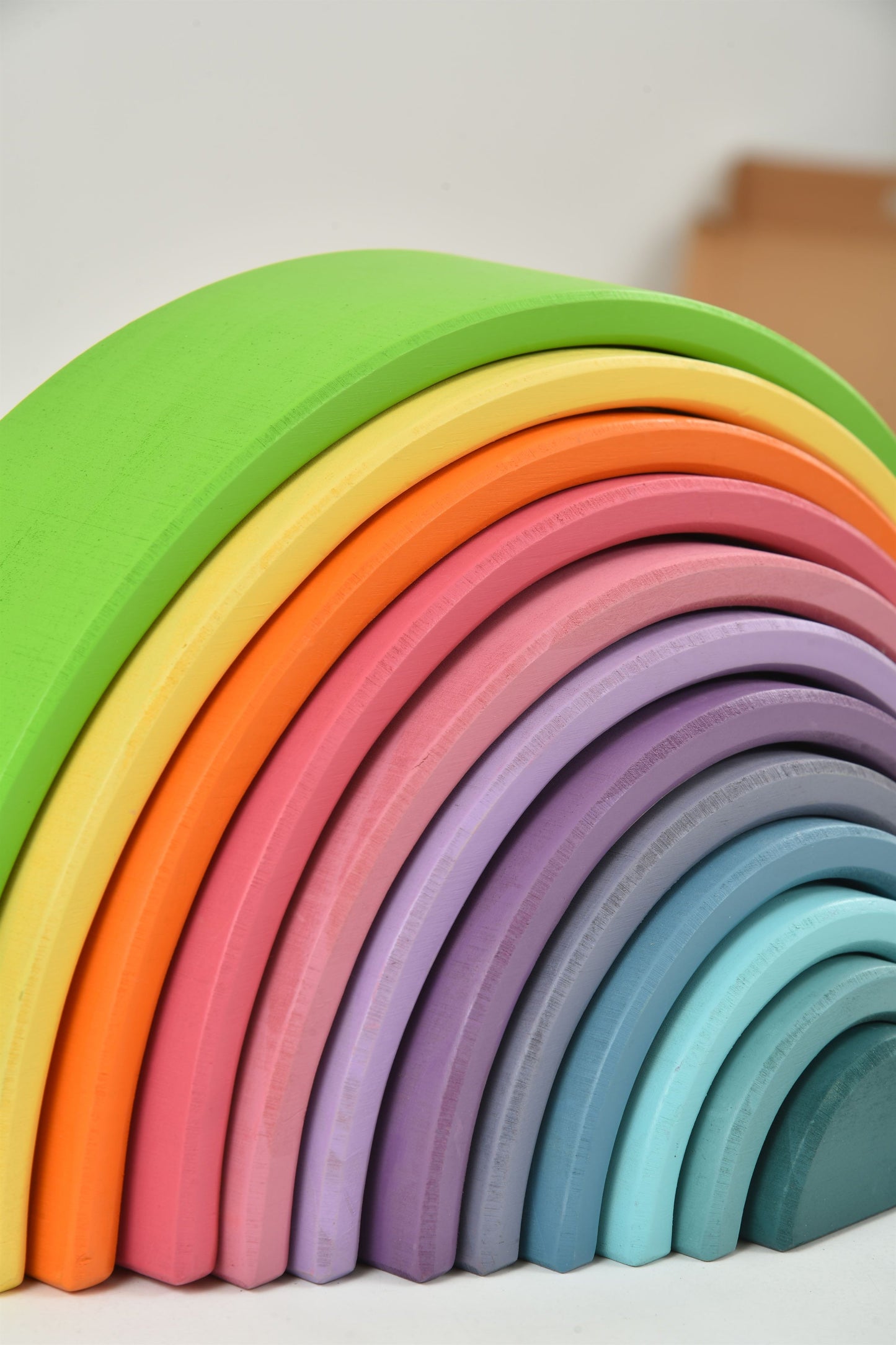 Wooden Rainbow Stacker Blocks