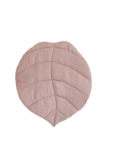 Linen Powder Pink Leaf Mat