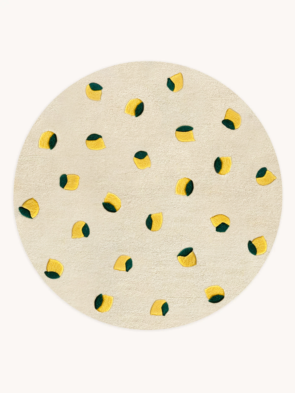 Rug LEMONS 3.9 ft diameter