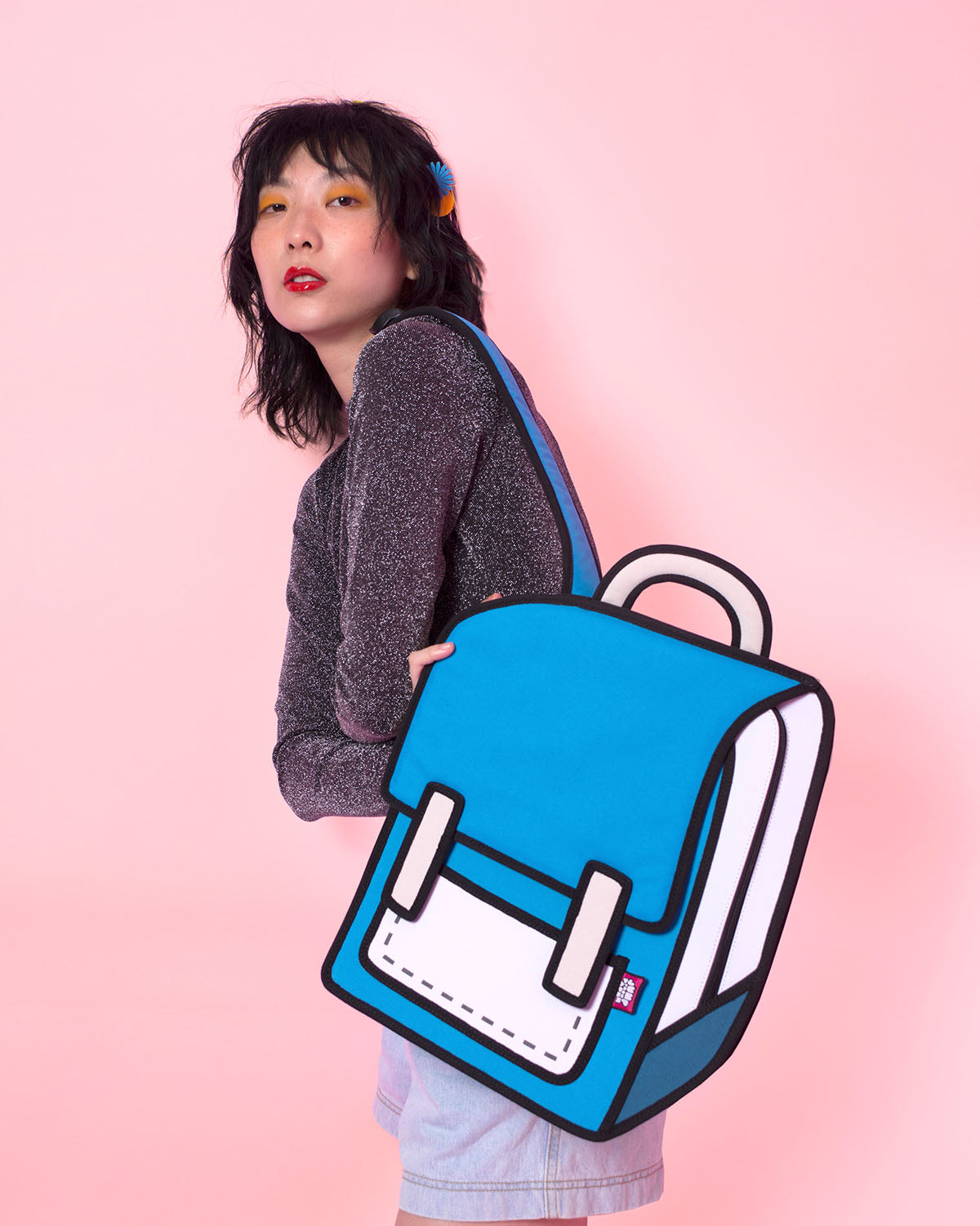 2D Backpack SPACEMAN COLOR ME IN Airy Blue