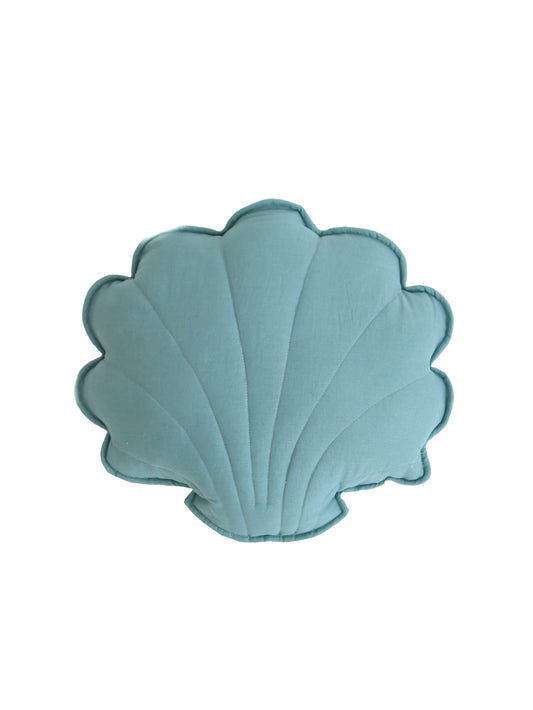 Linen Eye of the Sea Shell Pillow