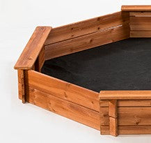 Octagon Wooden Sandbox w/ Cover