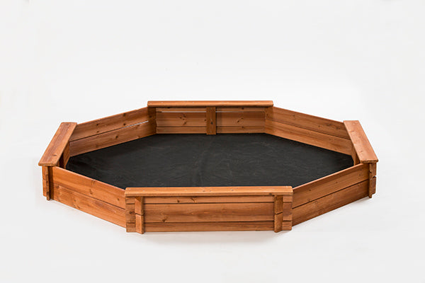 Octagon Wooden Sandbox w/ Cover