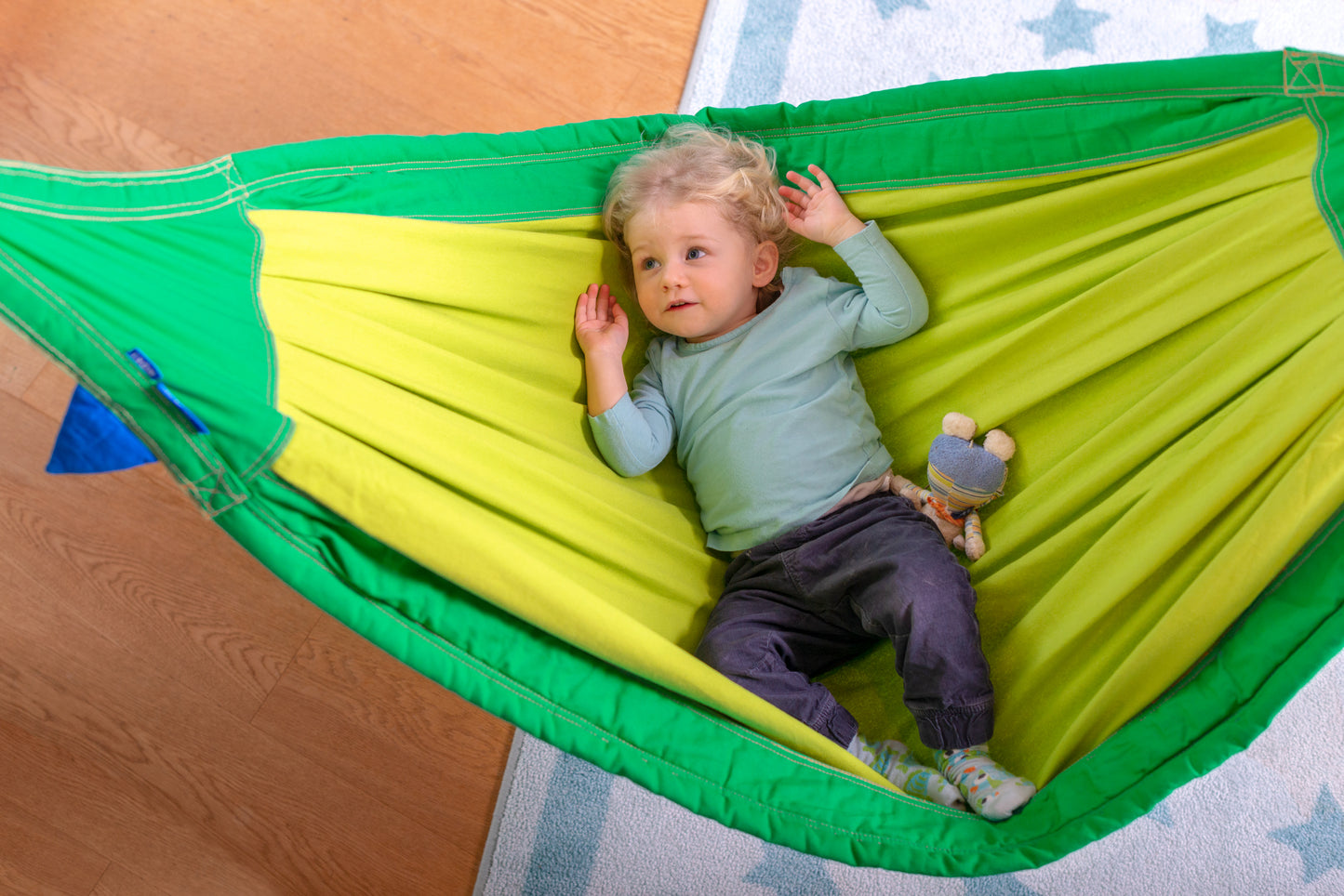 Moki Padded Organic Cotton Kids Hammock with Suspension