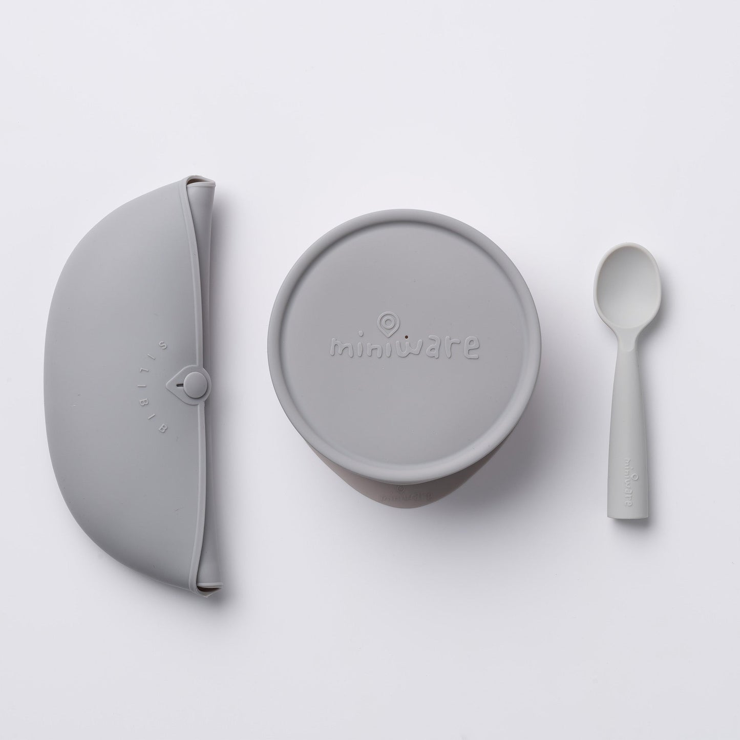 First Bites Deluxe Self-Feeding Set - Dove Grey