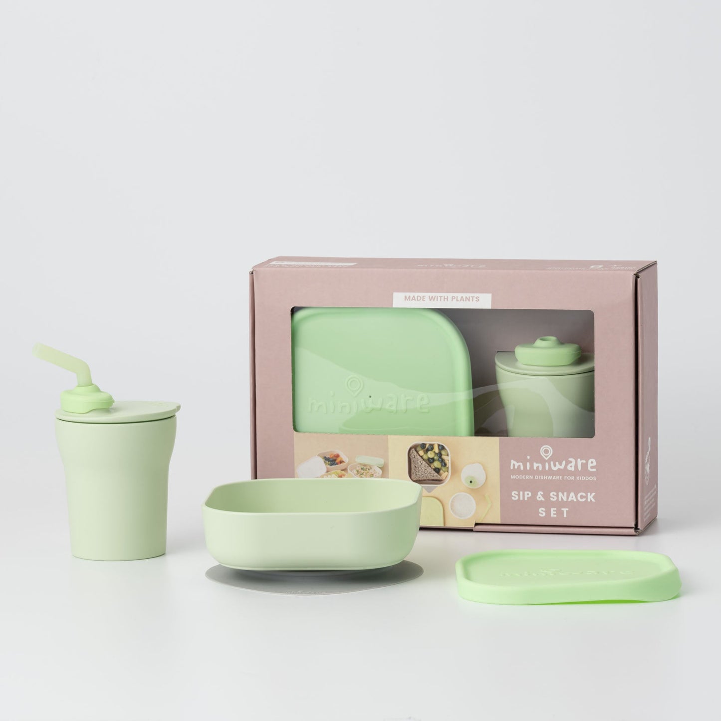 Sip & Snack: All Stages Cup and Bowl Set - Key Lime