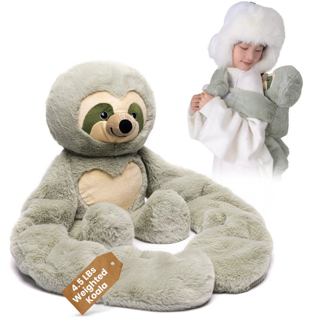 Cuddle Works Weighted Sensory Plush Toy Sloth Hugger