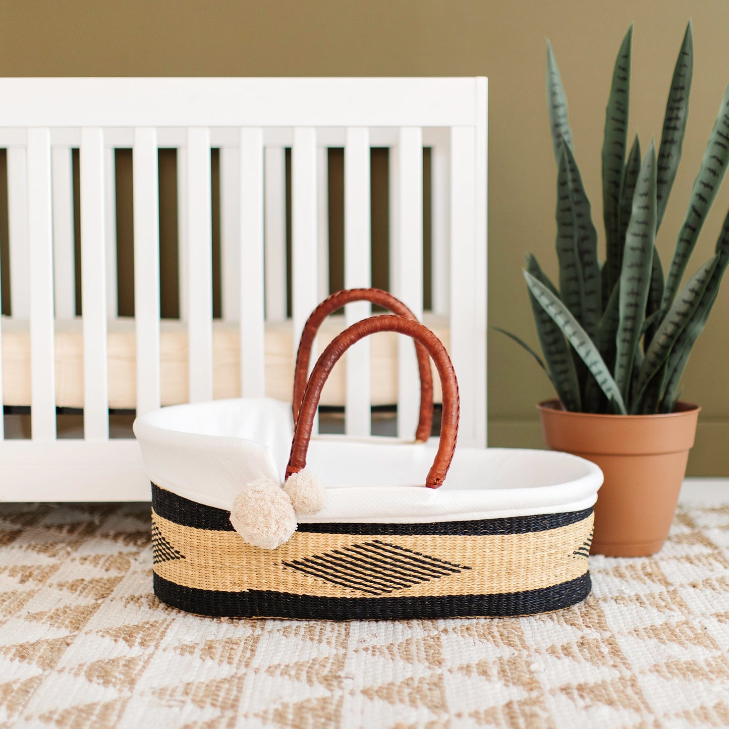 Meadow African Moses Basket