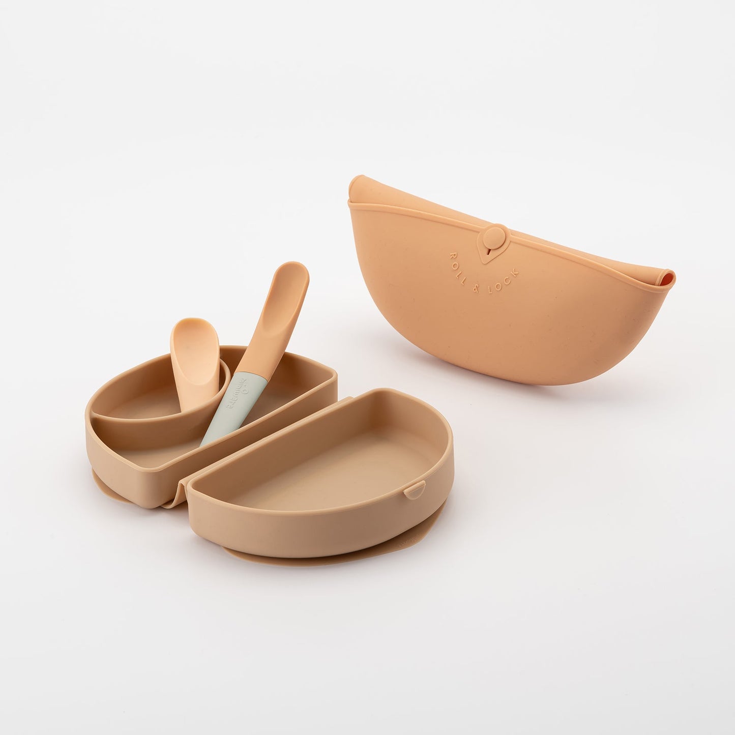 Sili Mini Go: Silicone Travel Meal Set - Golden Boost