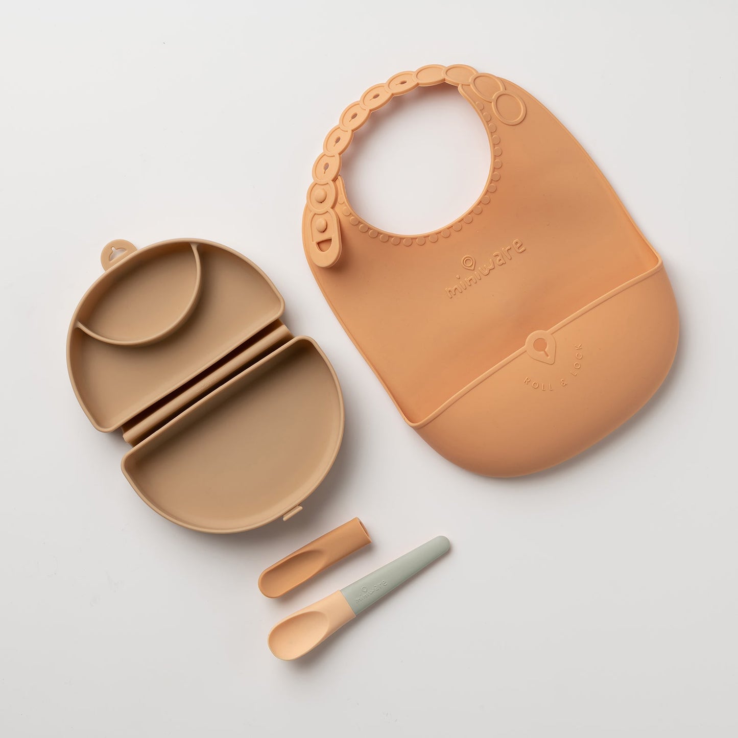 Sili Mini Go: Silicone Travel Meal Set - Golden Boost