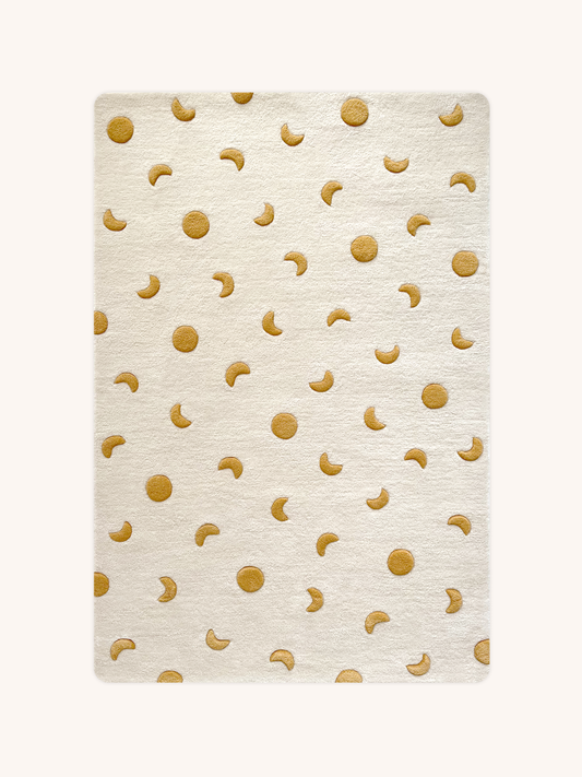 Rug MOONS Cream / Gold 3.9 x 5.9 ft