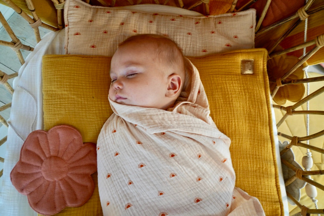 Muslin "Cream" Baby Swaddle Blanket