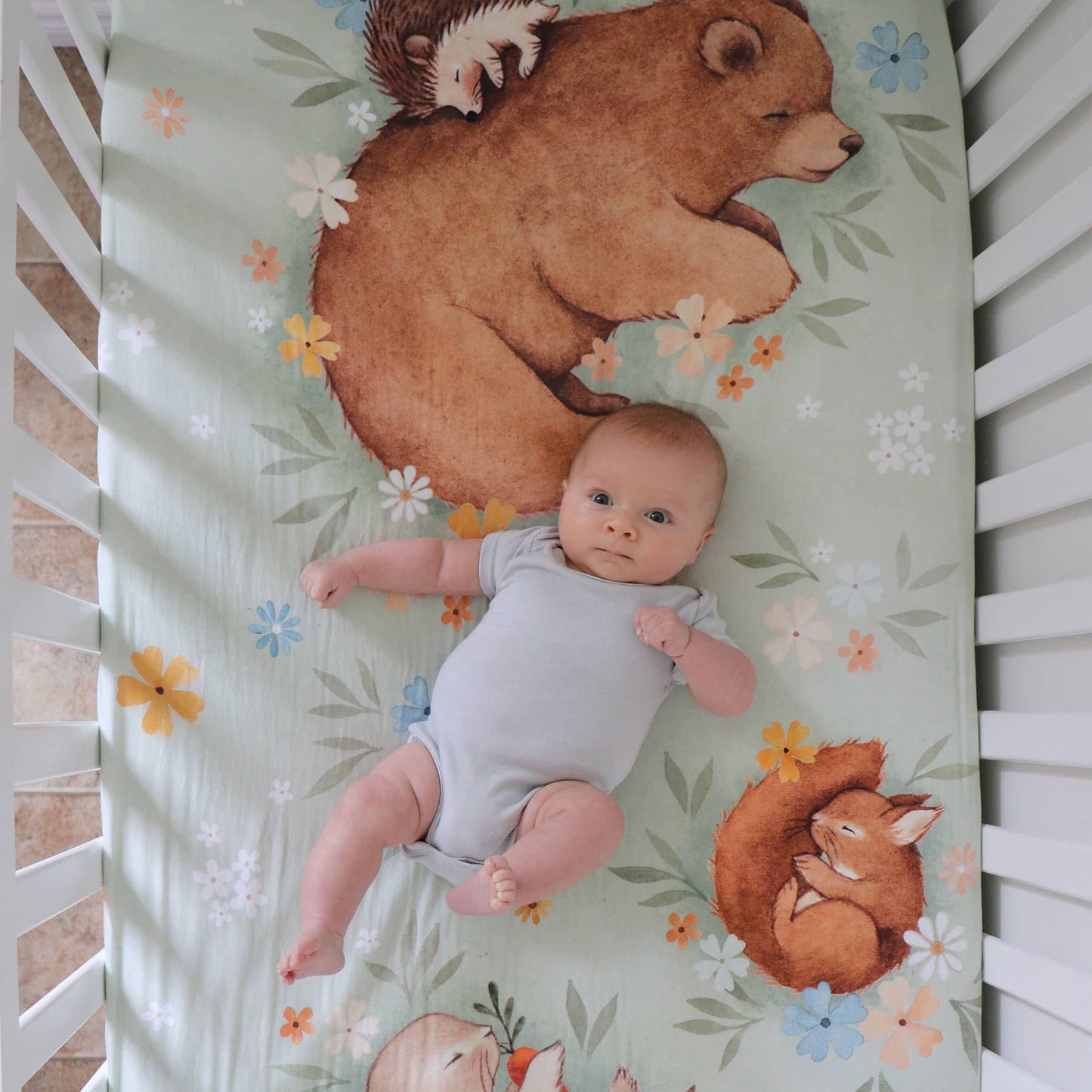 Enchanted Meadow Standard Size Crib Sheet