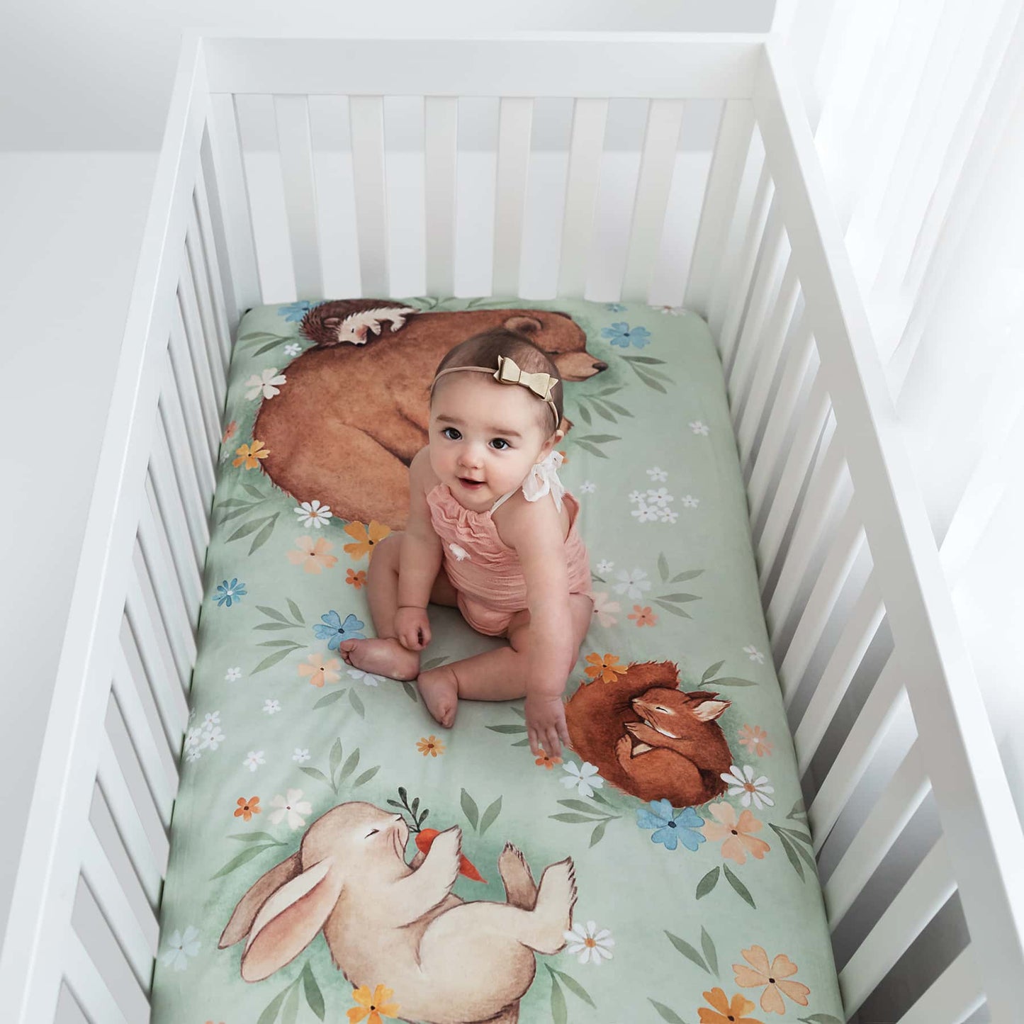 Enchanted Meadow Standard Size Crib Sheet