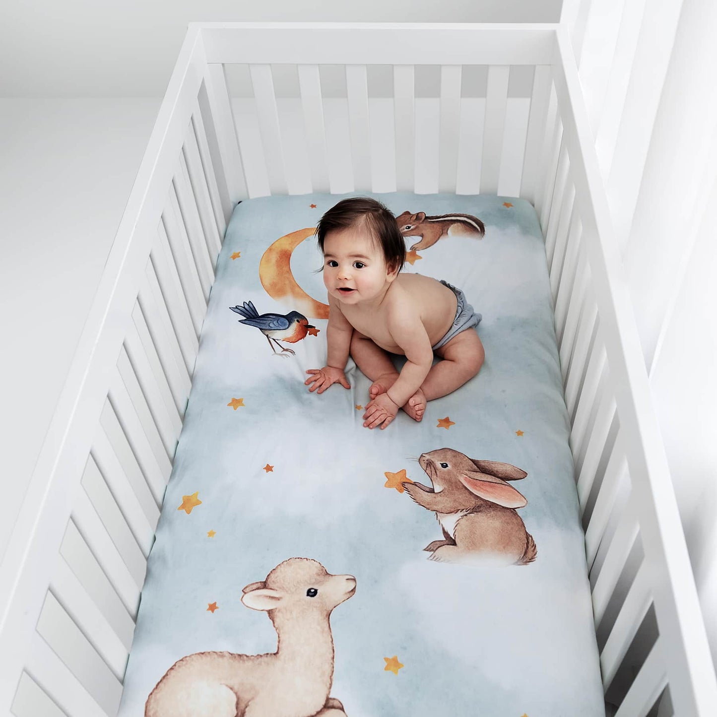 Goodnight Wonderland Standard Size Crib Sheet